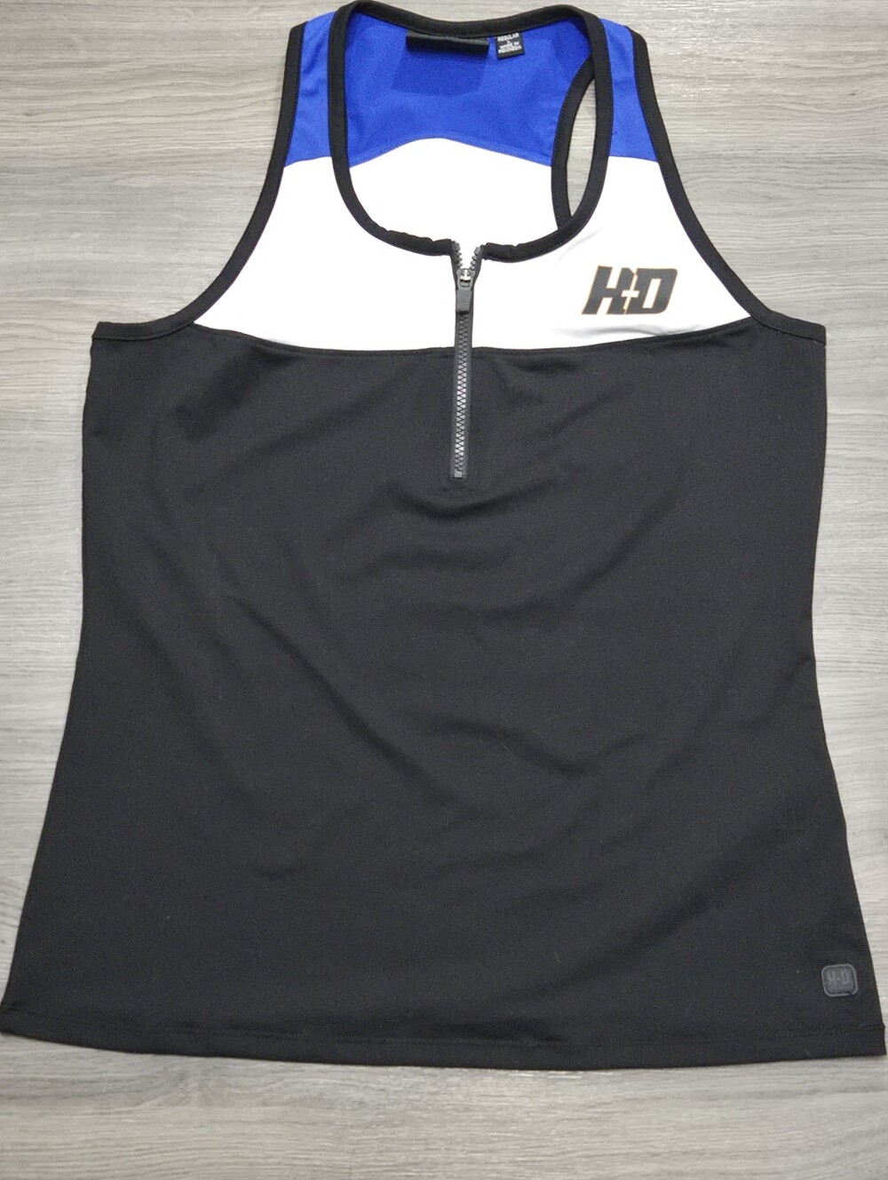Harley Davidson USA 1/4 Zip-Front Athletic Tank Womens Size Large